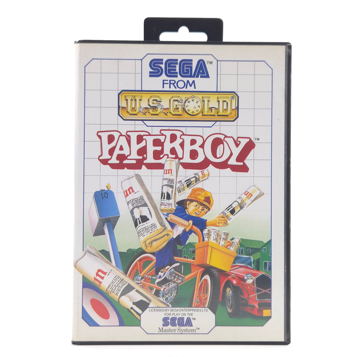 Sega Master System Spiel Paperboy Modul Anleitung OVP PAL