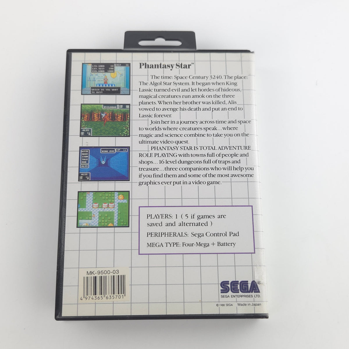 Master System Spiel Phantasy Star OVP PAL EN Modul