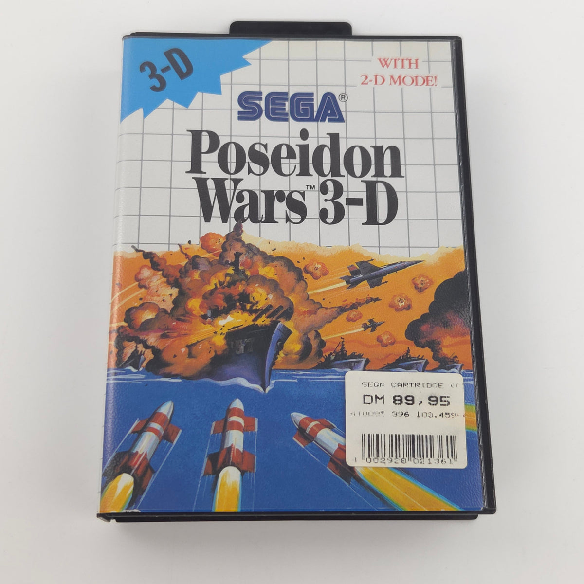 Sega Master System Spiel Poseidon Wars 3D OVP PAL EUR
