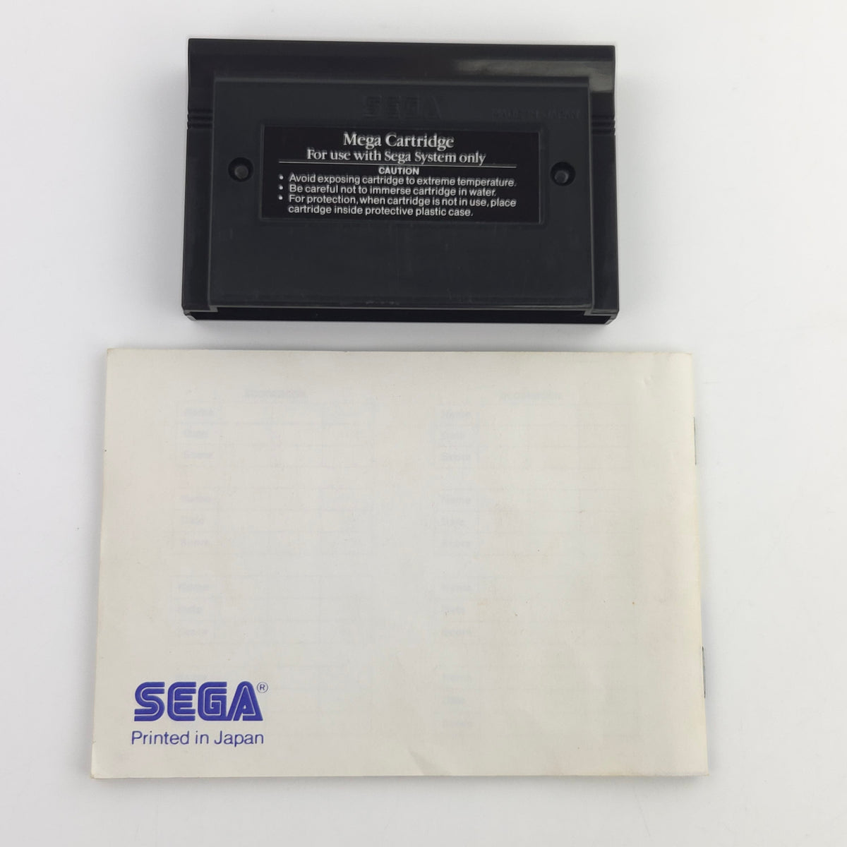 Sega Master System Spiel Rambo III Modul Anleitung OVP PAL
