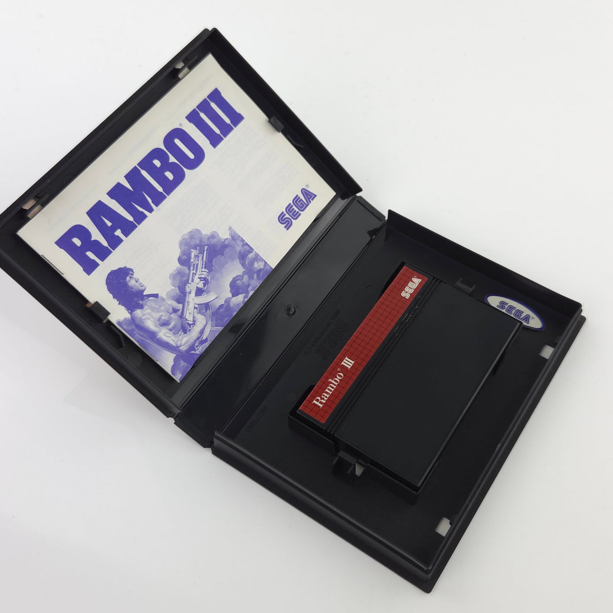 Sega Master System Spiel Rambo III MS Modul Anleitung OVP