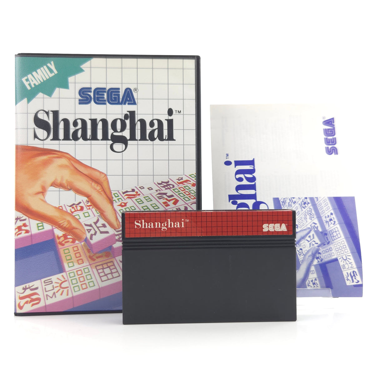 Master System Spiel Shanghai MS Modul Anleitung OVP PAL