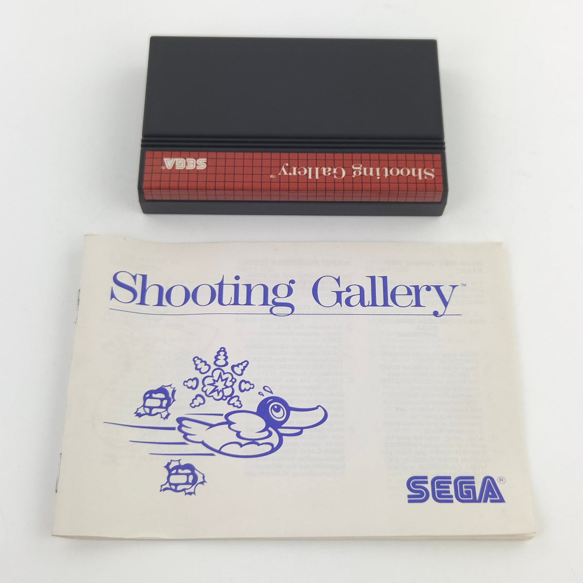 Sega Master System Spiel Shooting Gallery MS OVP CIB PAL