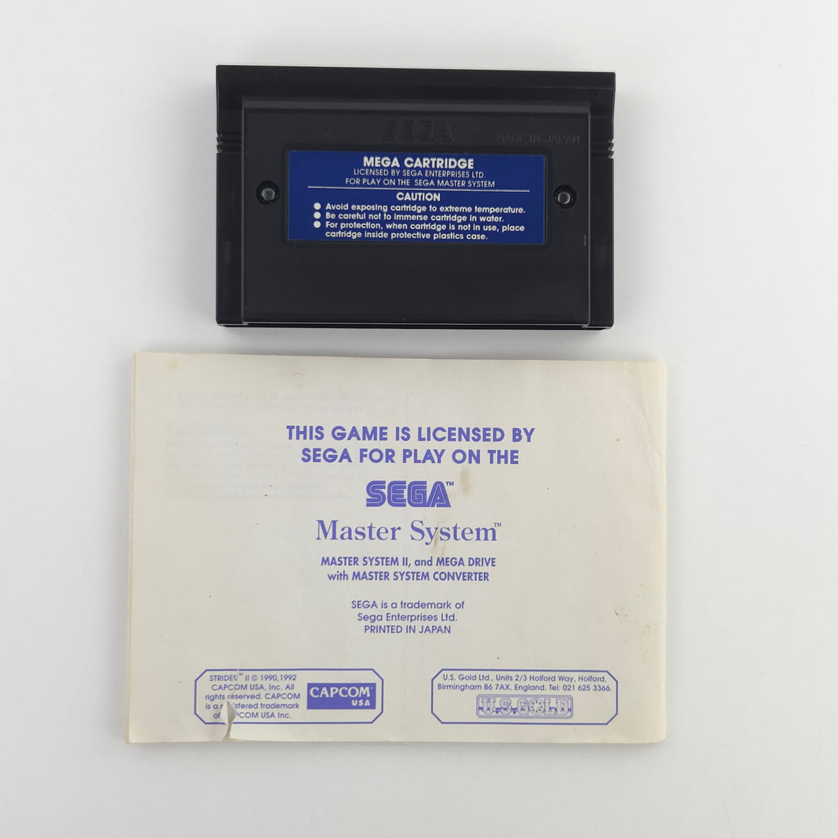 Sega Master System Spiel Strider II OVP PAL EUR Modul