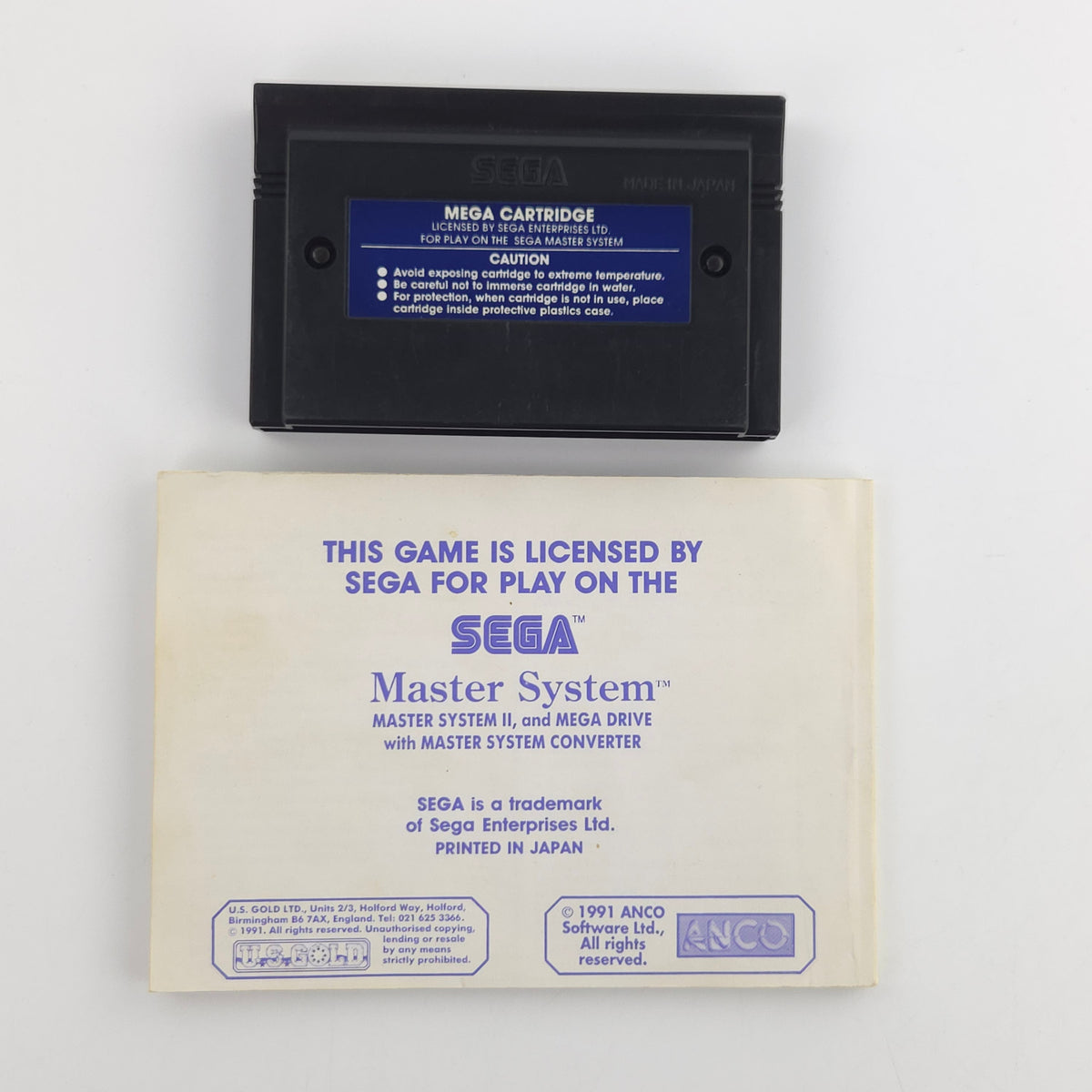 Sega Master System Spiel Super Kick Off OVP PAL EUR