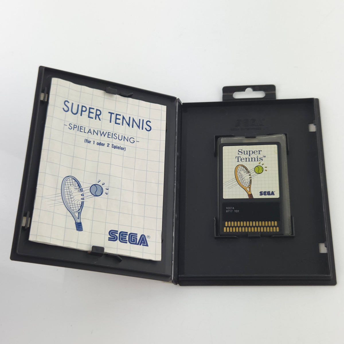 Master System Spiel Super Tennis Sega Card OVP CIB PAL
