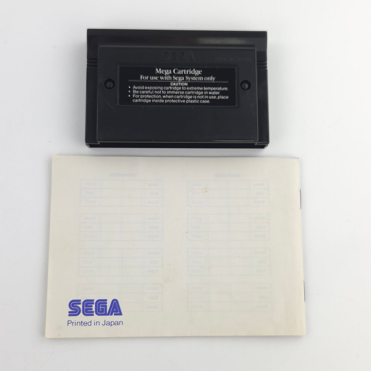 Sega Master System Spiel Taz-Mania Modul Anleitung OVP
