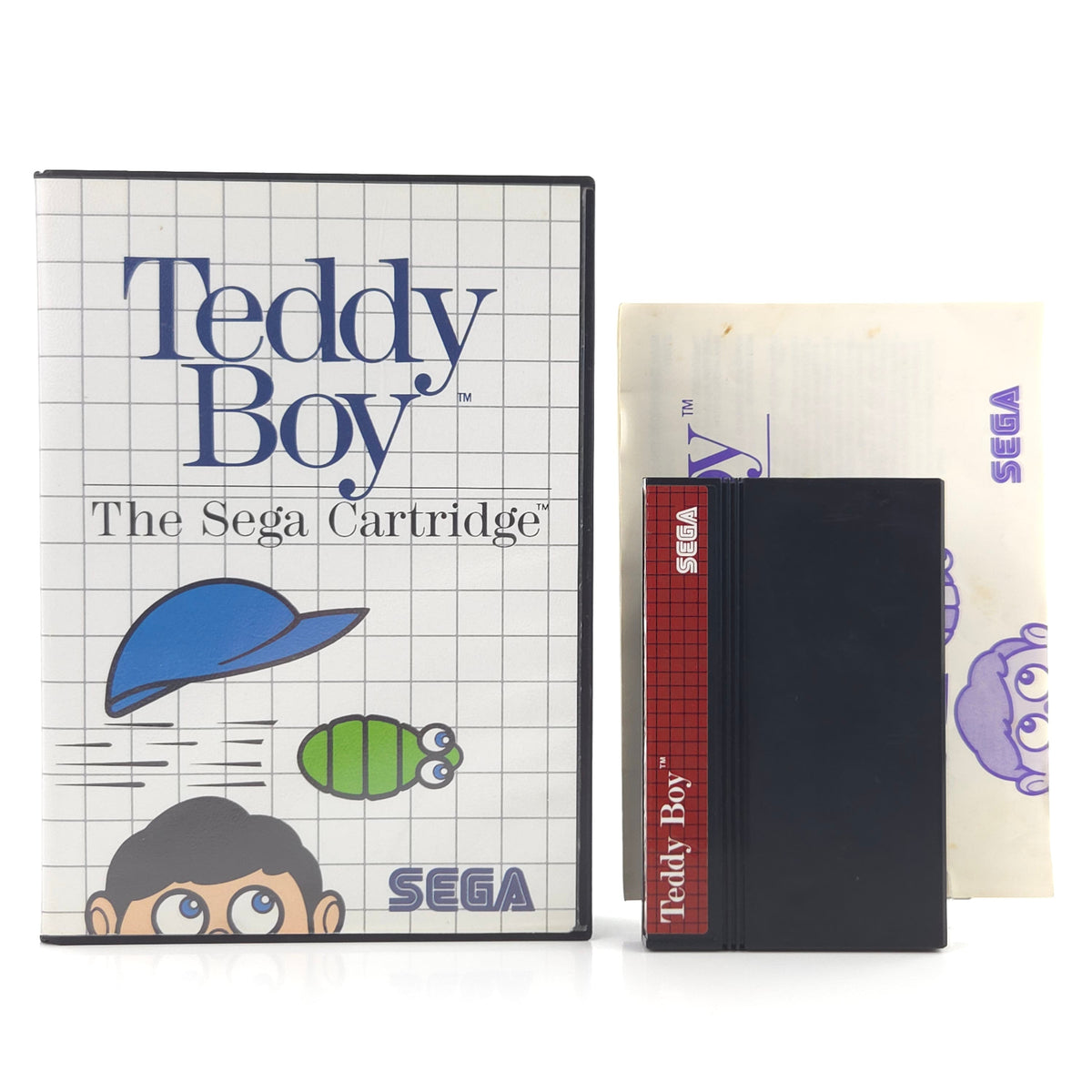 Sega Master System Spiel Teddy Boy Modul Anleitung OVP PAL
