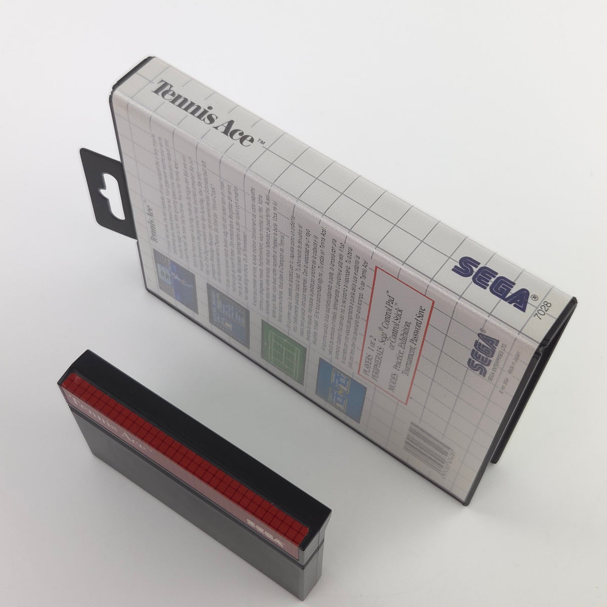 Sega Master System Spiel Tennis Ace MS Komplett PAL OVP
