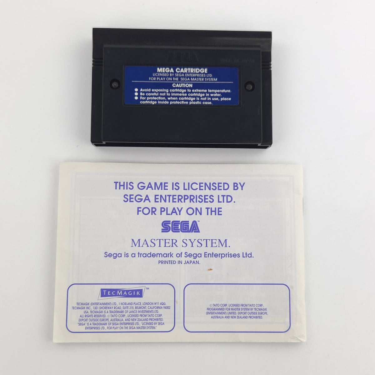 Sega Master System Spiel The Newzealand Story OVP PAL