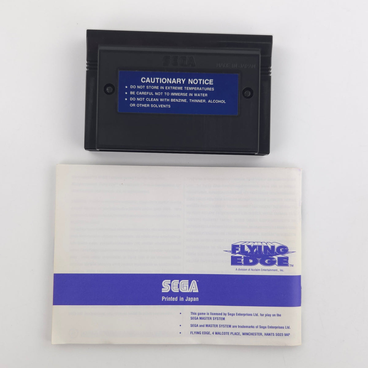 Sega Master System Spiel Bart VS. Space Mutants PAL