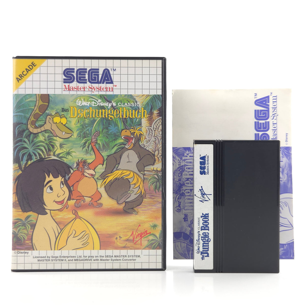 Sega Master System Spiel Das Dschungelbuch OVP PAL EUR