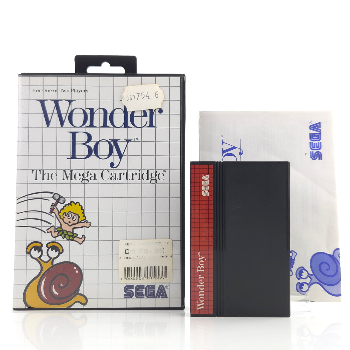 Sega Master System Spiel Wonder Boy MS Modul OVP PAL EUR