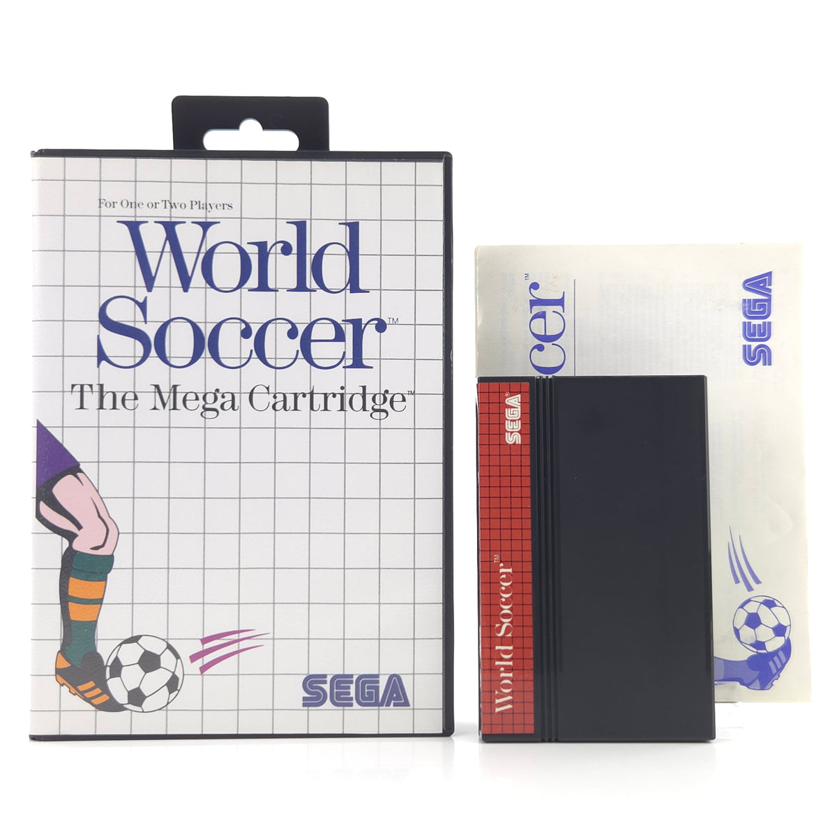 Sega Master System Spiel World Soccer Modul Anleitung OVP