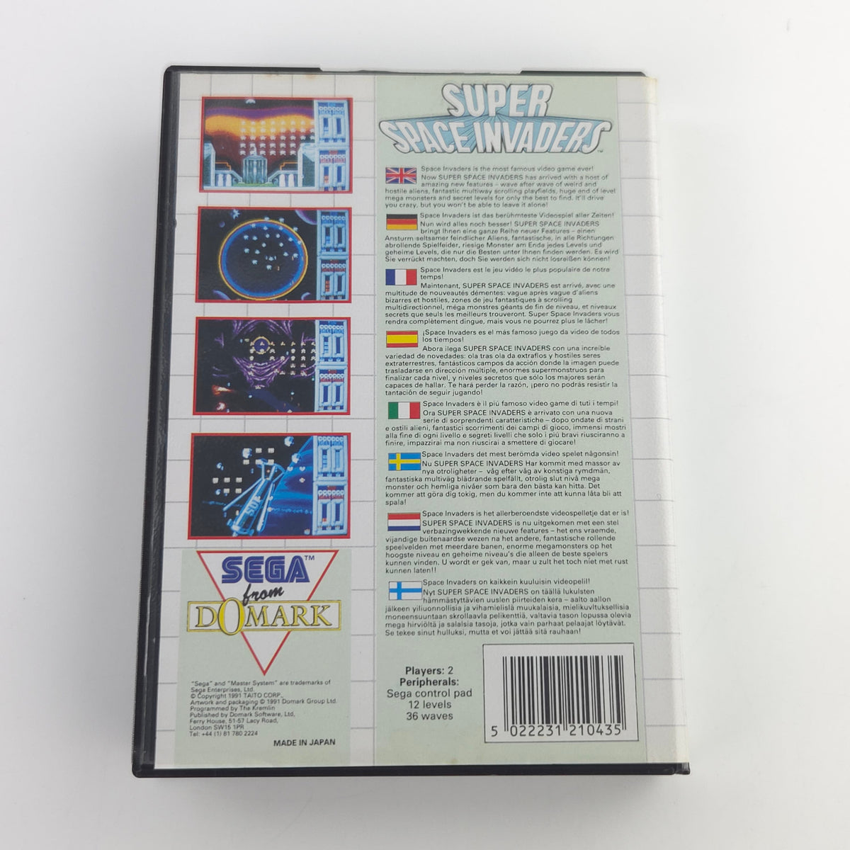Sega Master System Spiel Super Space Invaders OVP PAL