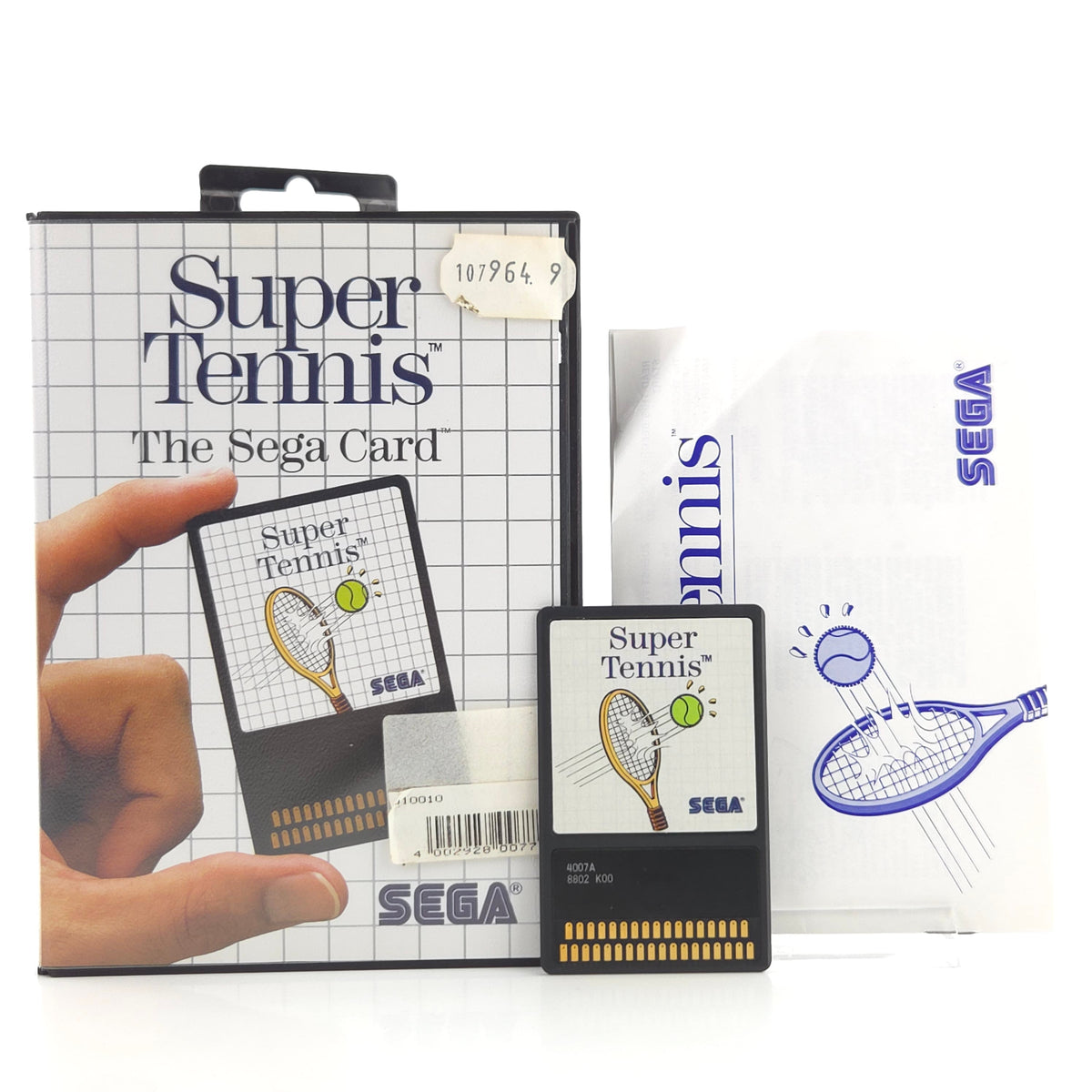 Sega Master System Spiel Super Tennis Card MS OVP PAL EUR