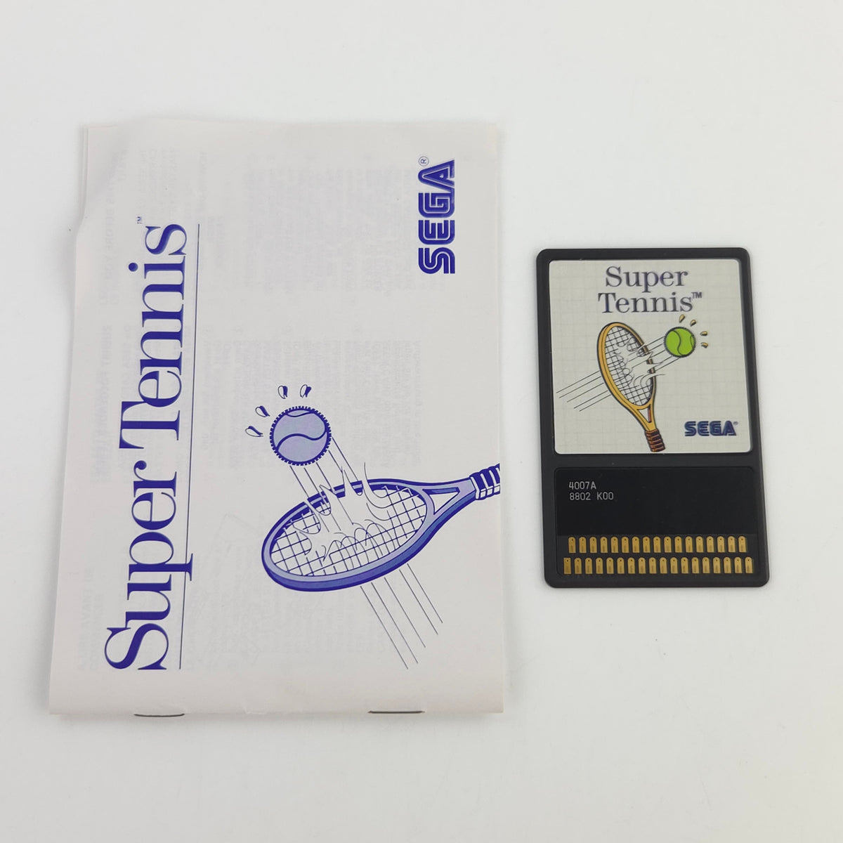 Sega Master System Spiel Super Tennis Card MS OVP PAL EUR