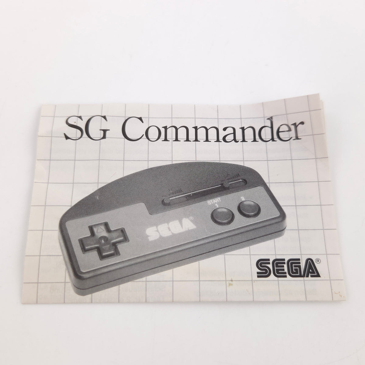 Sega Master System SG Command Controller mit Anleitung PAL