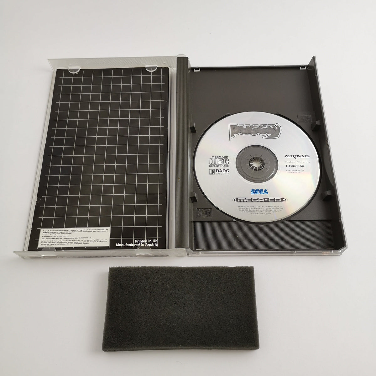 Sega Mega-CD Spiel – Puggsy OVP Anleitung PAL UK Version
