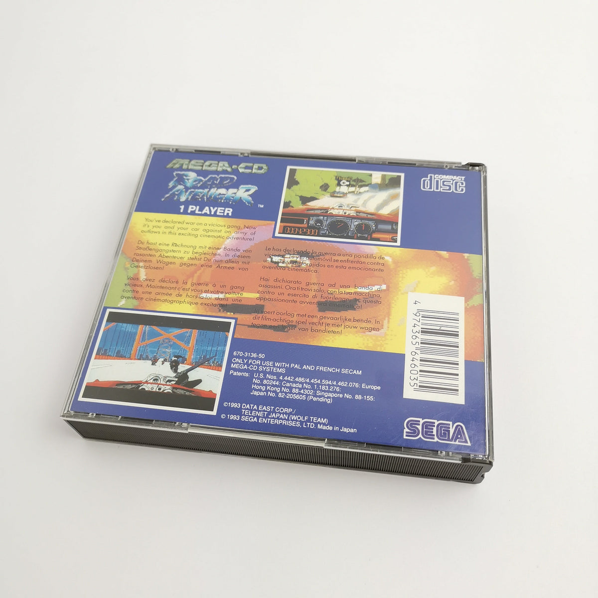 Sega Mega-CD Spiel – Road Avenger (OVP PAL)