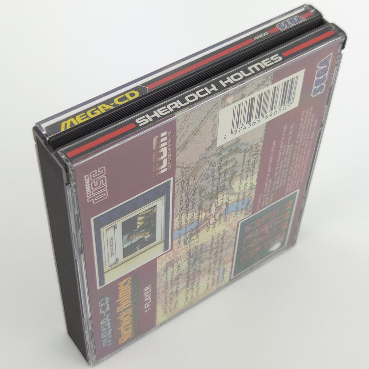 Sega Mega CD Spiel Sherlock Holmes MCD OVP PAL EUR