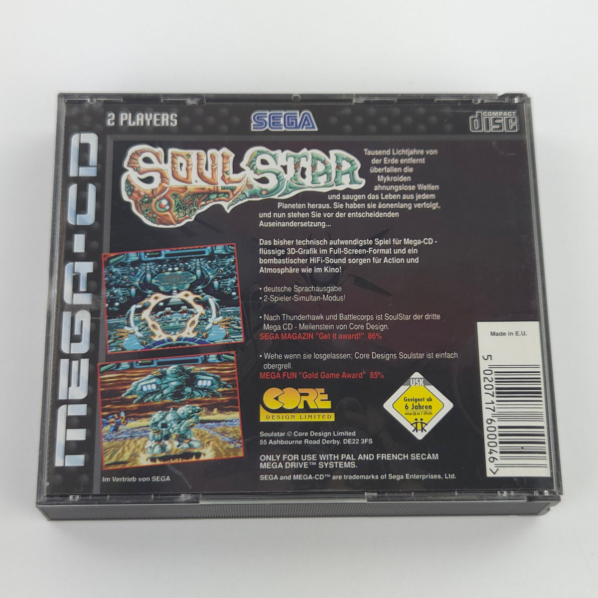 Sega Mega-CD Spiel Soulstar MCD OVP PAL Core Design