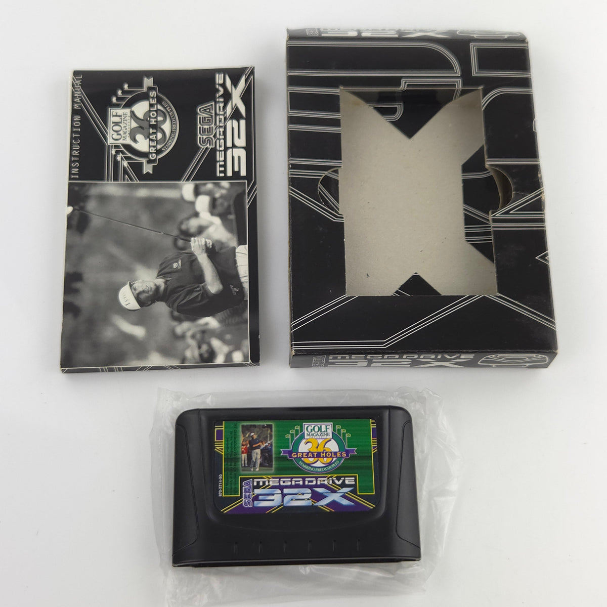 Sega Mega Drive 32X Spiel 36 Great Holes Golf MD OVP PAL
