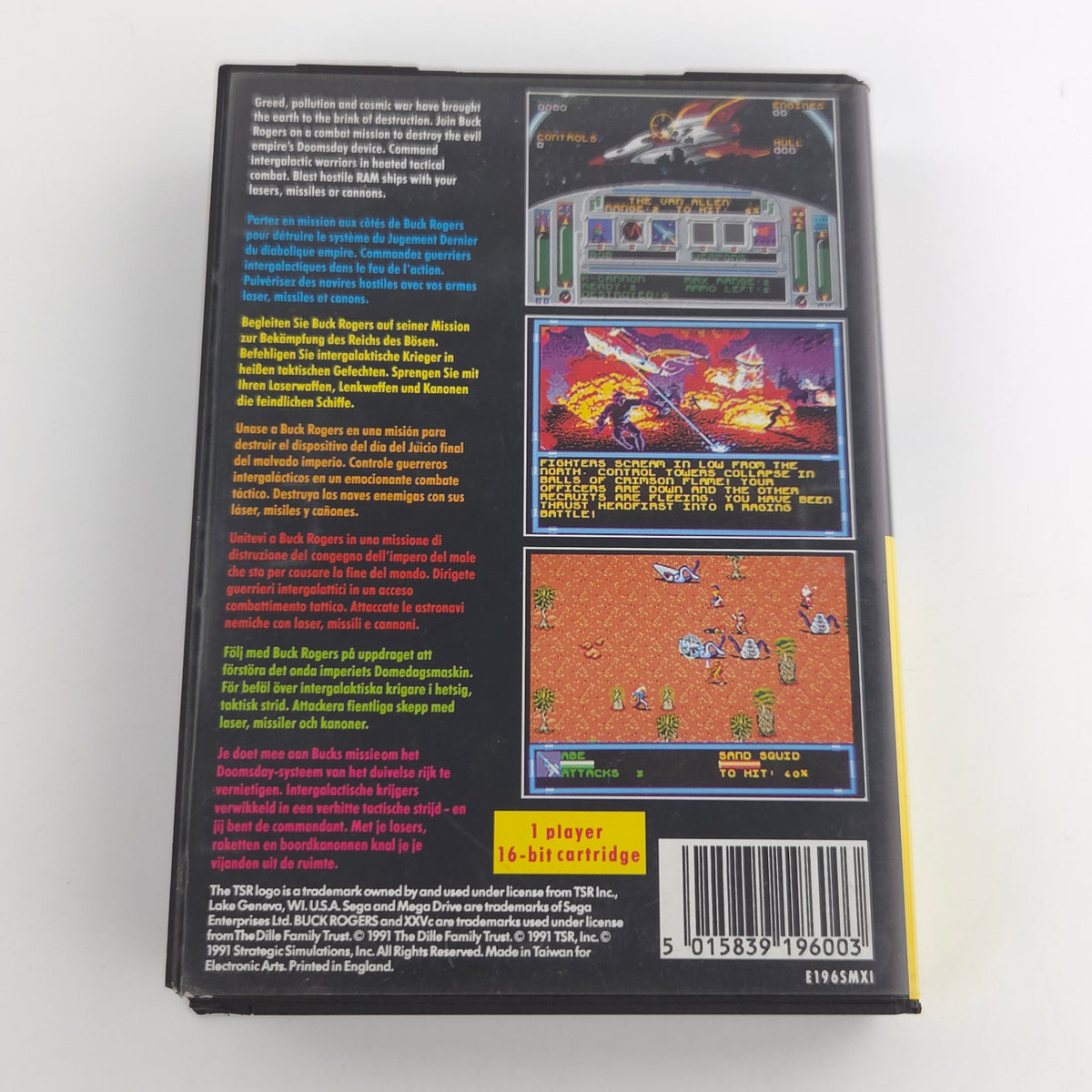 Mega Drive Spiel Buck Rogers Countdown Doomsday OVP PAL