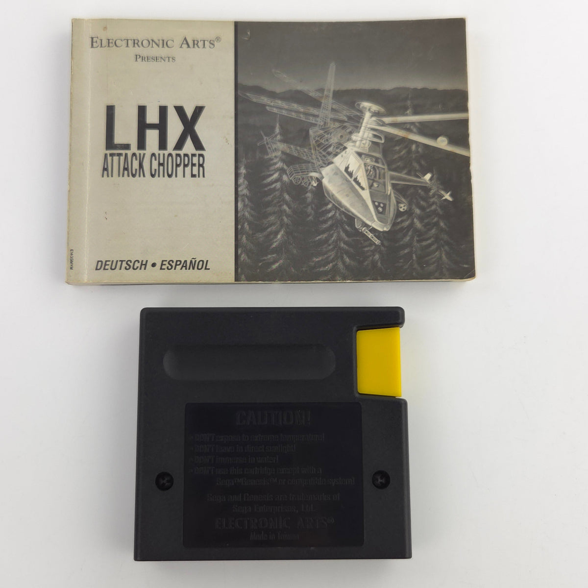 Sega Mega Drive: EA Air Force LHX Attack Chopper - Modul Anleitung OVP (PAL EUR)