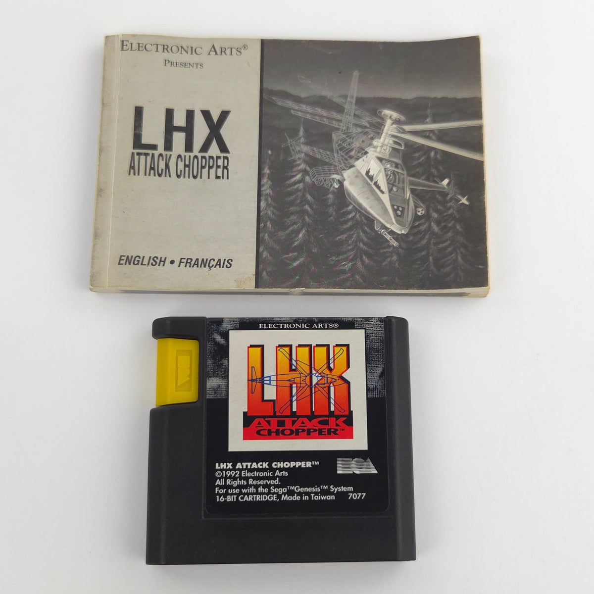 Sega Mega Drive: EA Air Force LHX Attack Chopper - Modul Anleitung OVP (PAL EUR)