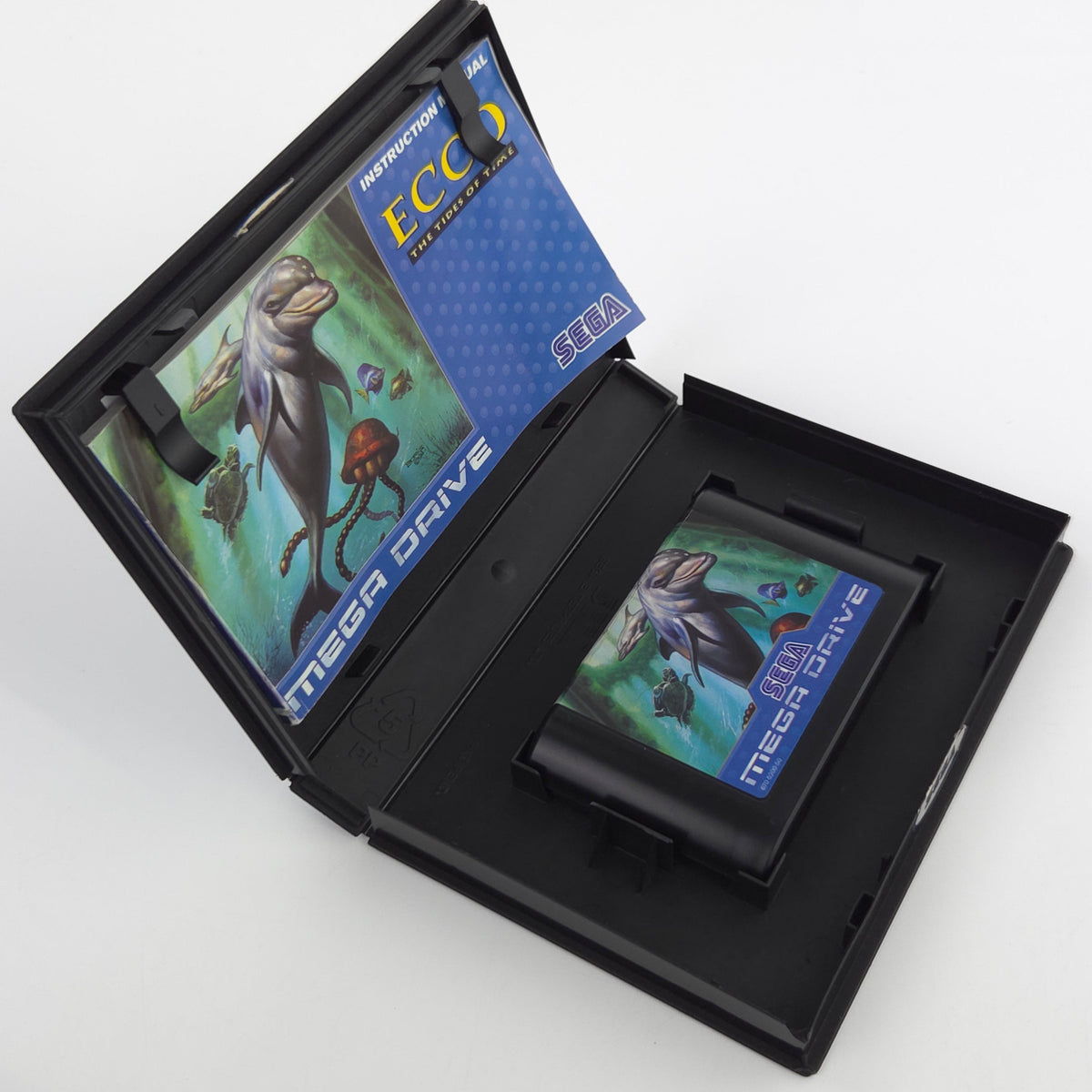 Mega Drive Spiel ECCO Tides of Time Modul Anleitung OVP