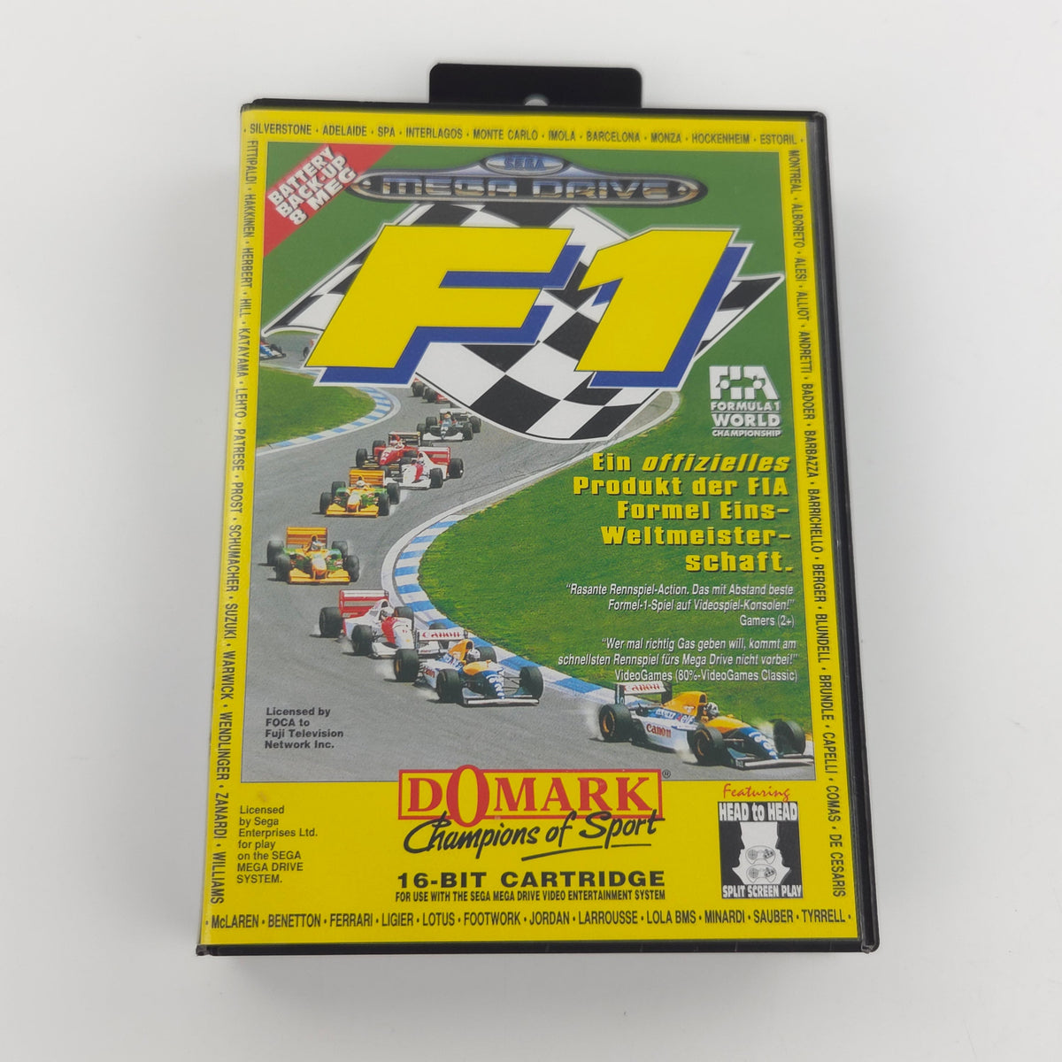 Sega Mega Drive Spiel F1 World Championship MD OVP PAL
