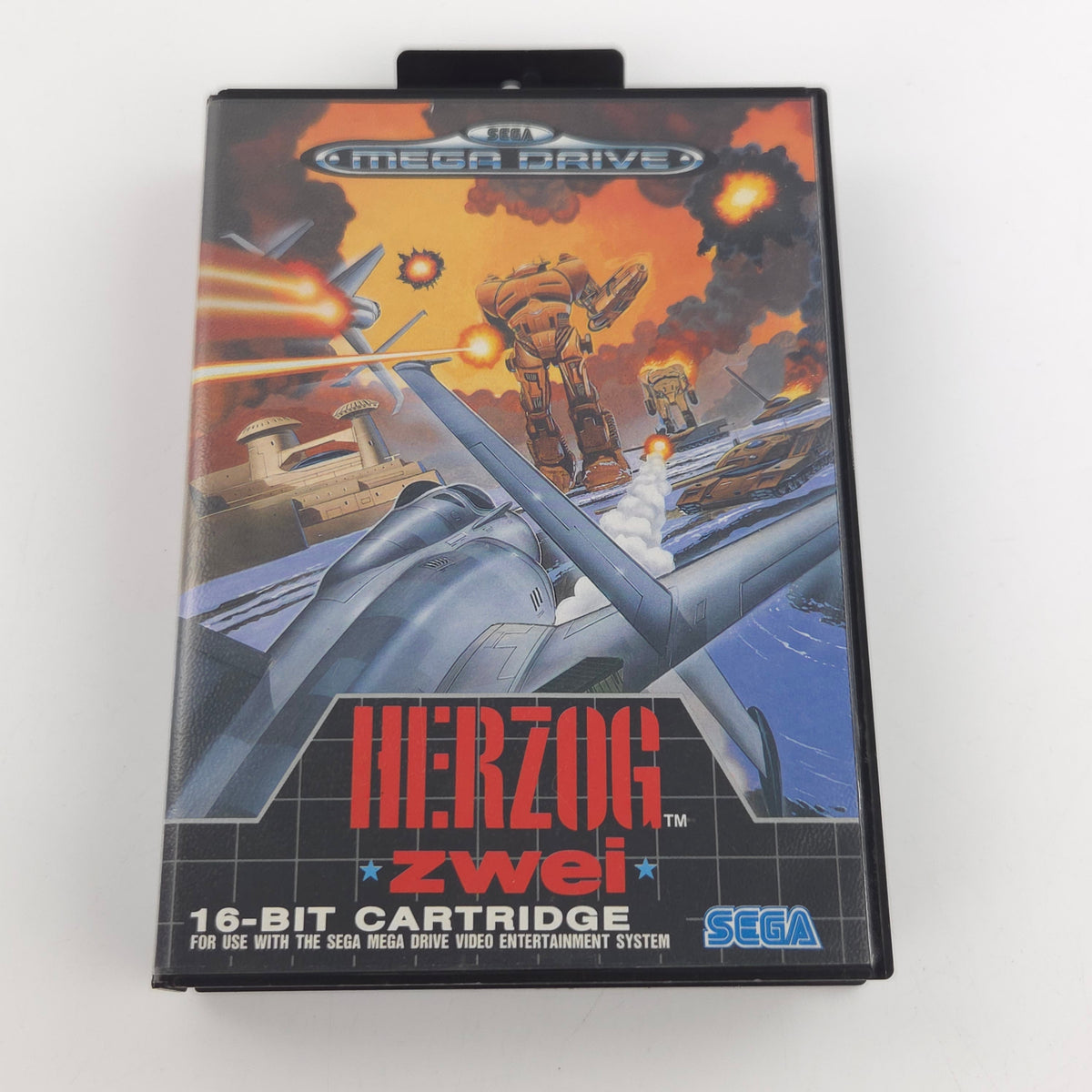 Mega Drive Spiel Herzog Zwei Modul Anleitung OVP PAL