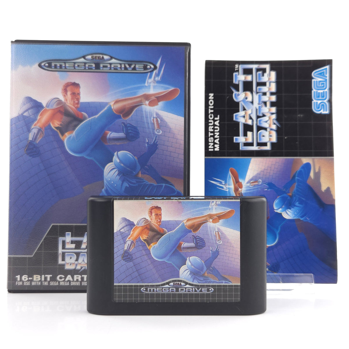 Sega Mega Drive Spiel Last Battle Modul Anleitung OVP PAL