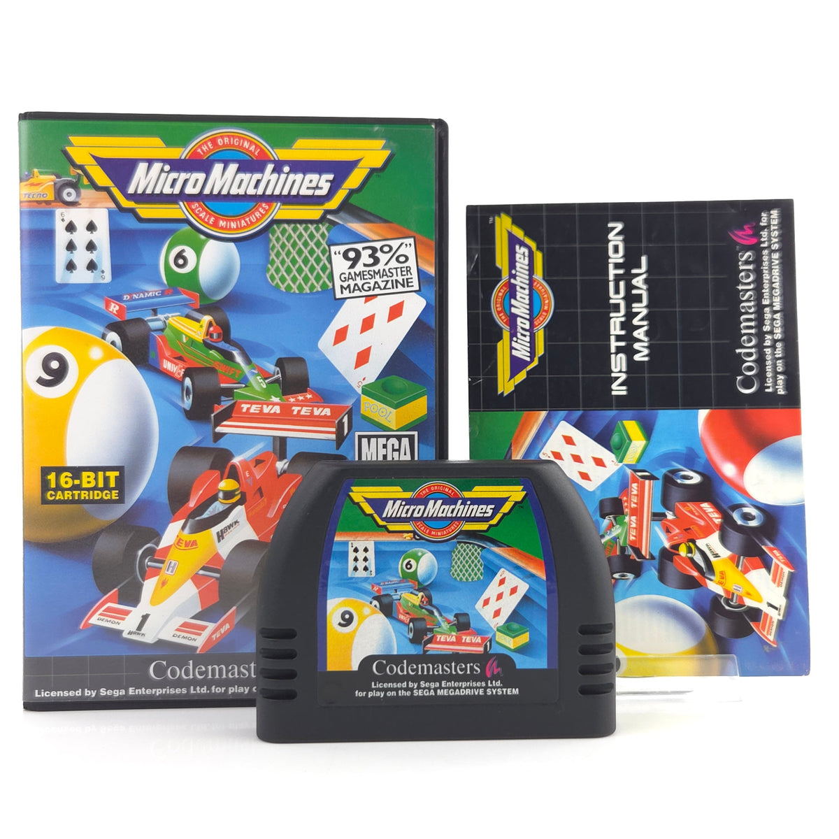 Mega Drive Spiel Micro Machines OVP PAL Codemasters