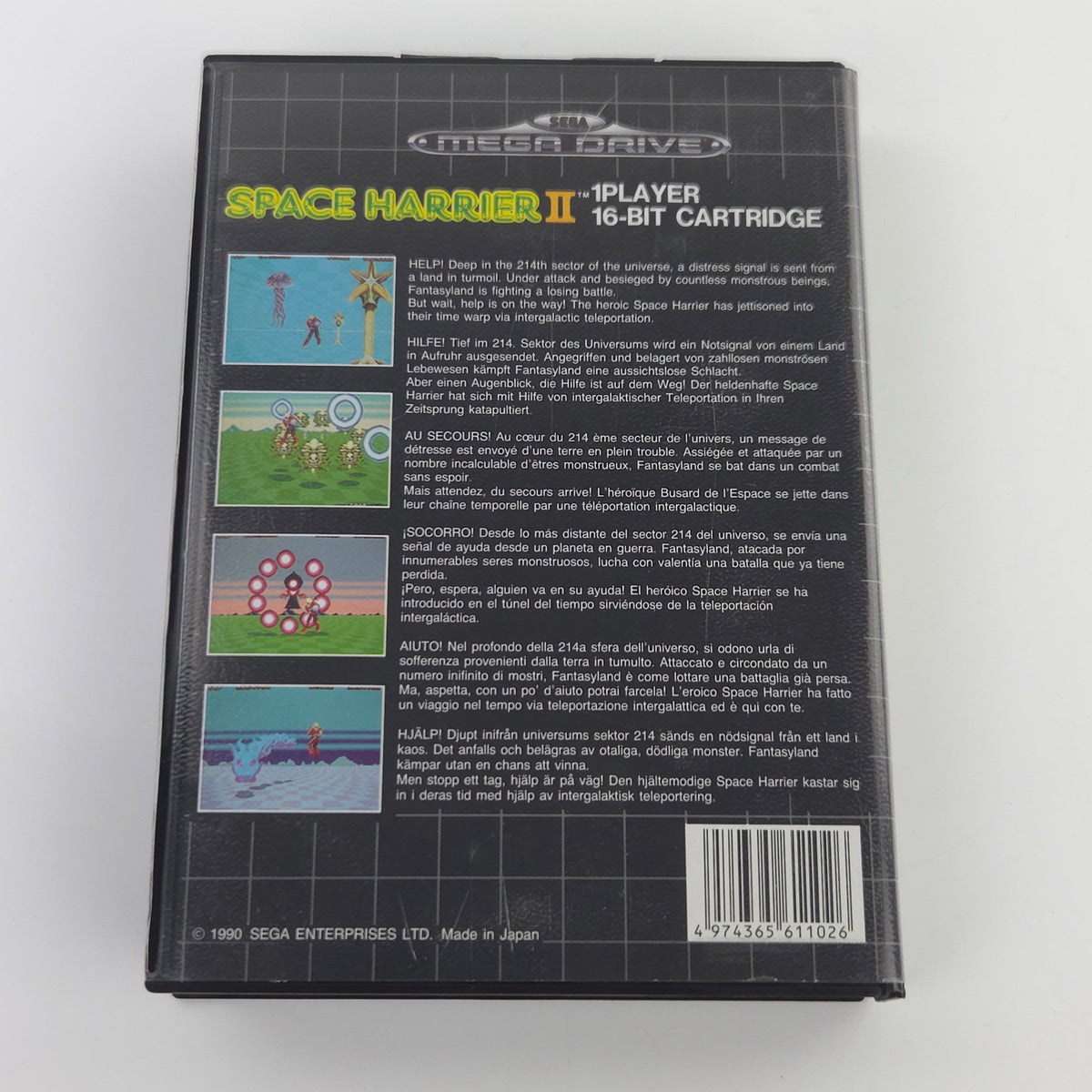 Sega Mega Drive Spiel Space Harrier II MD Cartridge OVP
