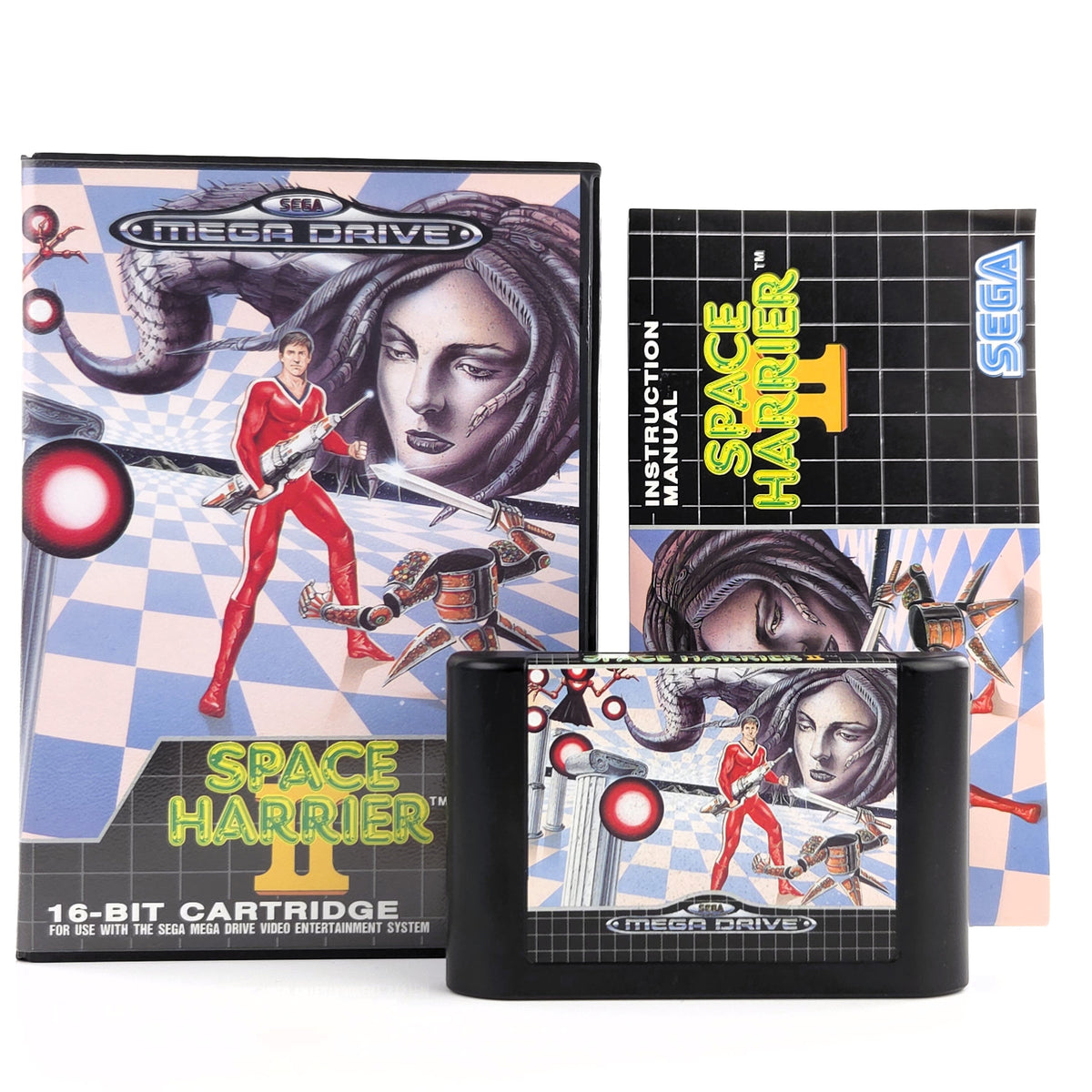 Sega Mega Drive Spiel Space Harrier II MD Cartridge OVP