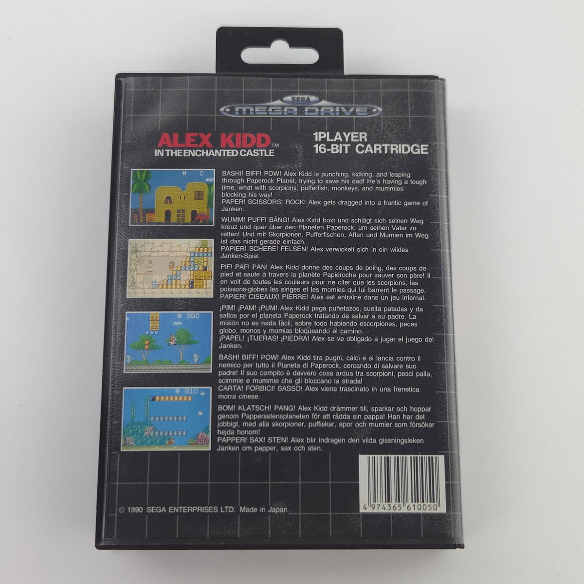 Mega Drive Spiel Alex Kidd Enchanted Castle MD OVP PAL