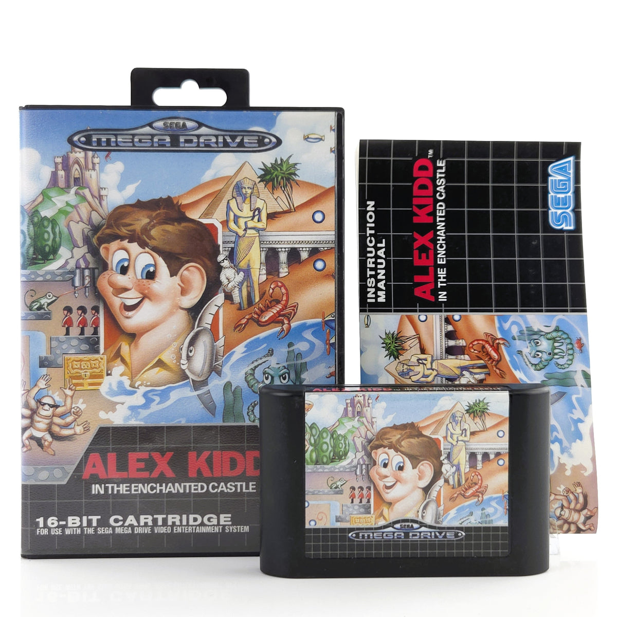 Mega Drive Spiel Alex Kidd Enchanted Castle MD OVP PAL