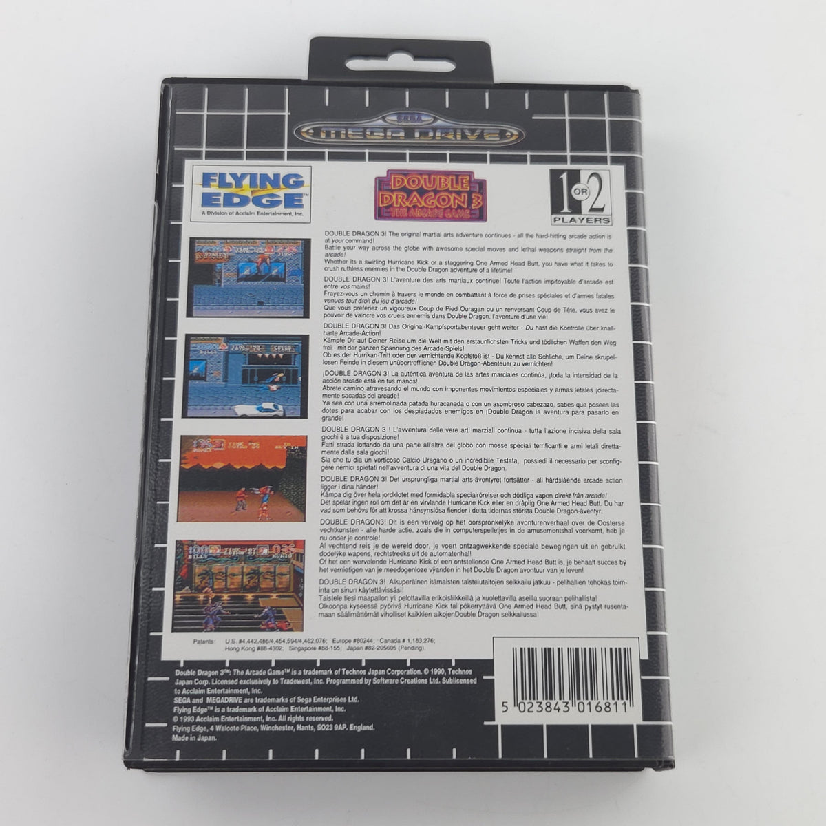 Mega Drive Spiel – Double Dragon 3 Arcade Game MD OVP PAL