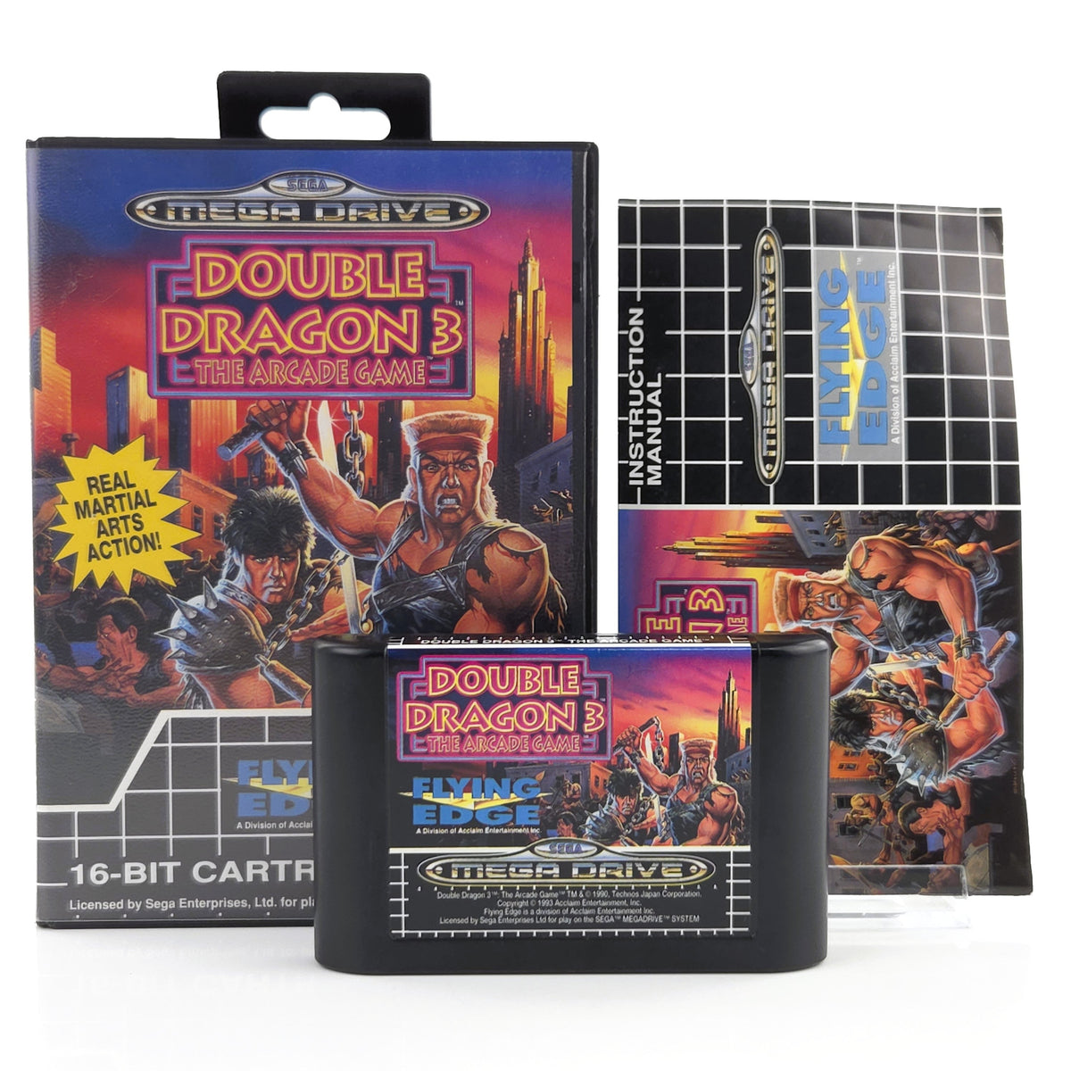 Mega Drive Spiel – Double Dragon 3 Arcade Game MD OVP PAL