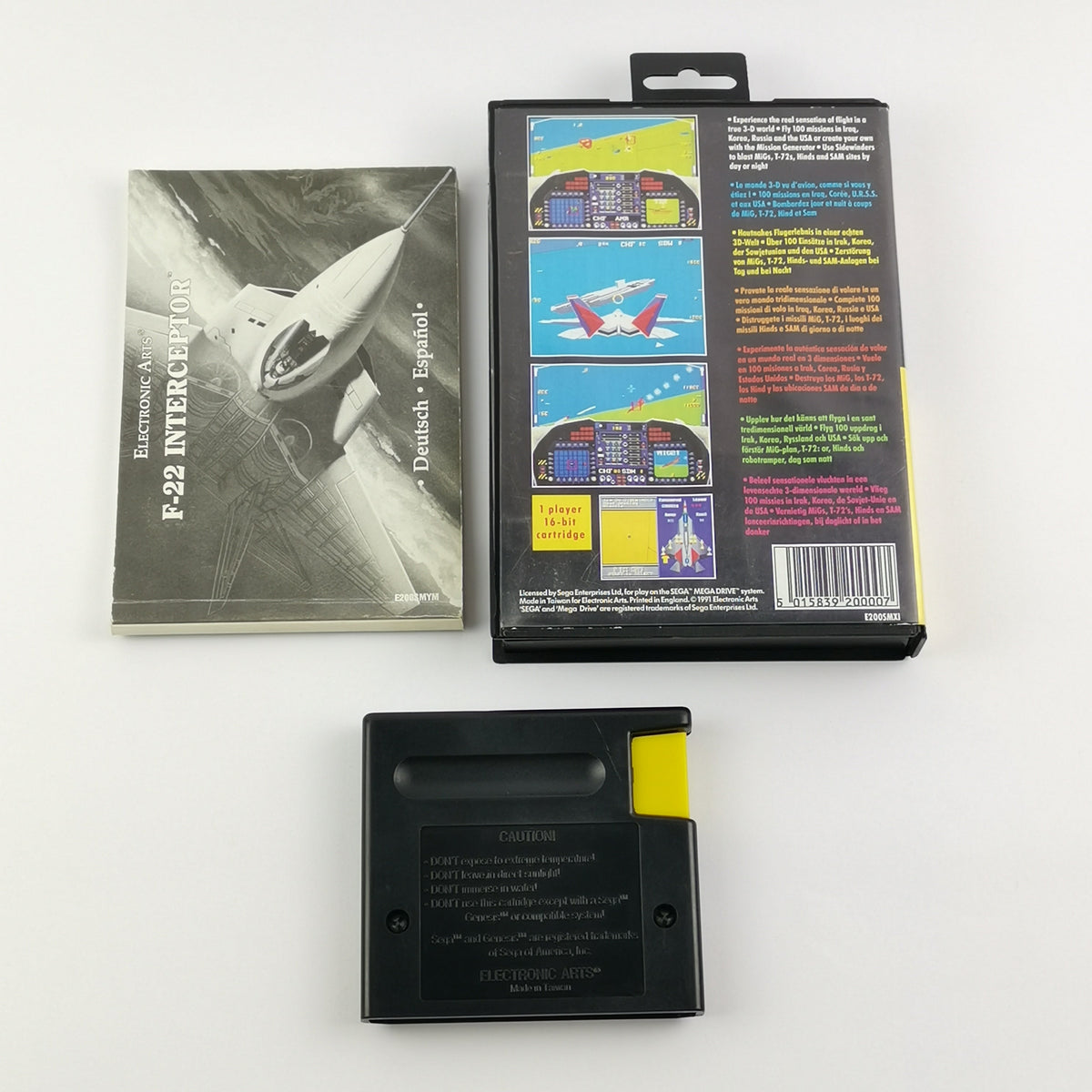 Sega Mega Drive Spiel – Air Force F22 Interceptor OVP PAL
