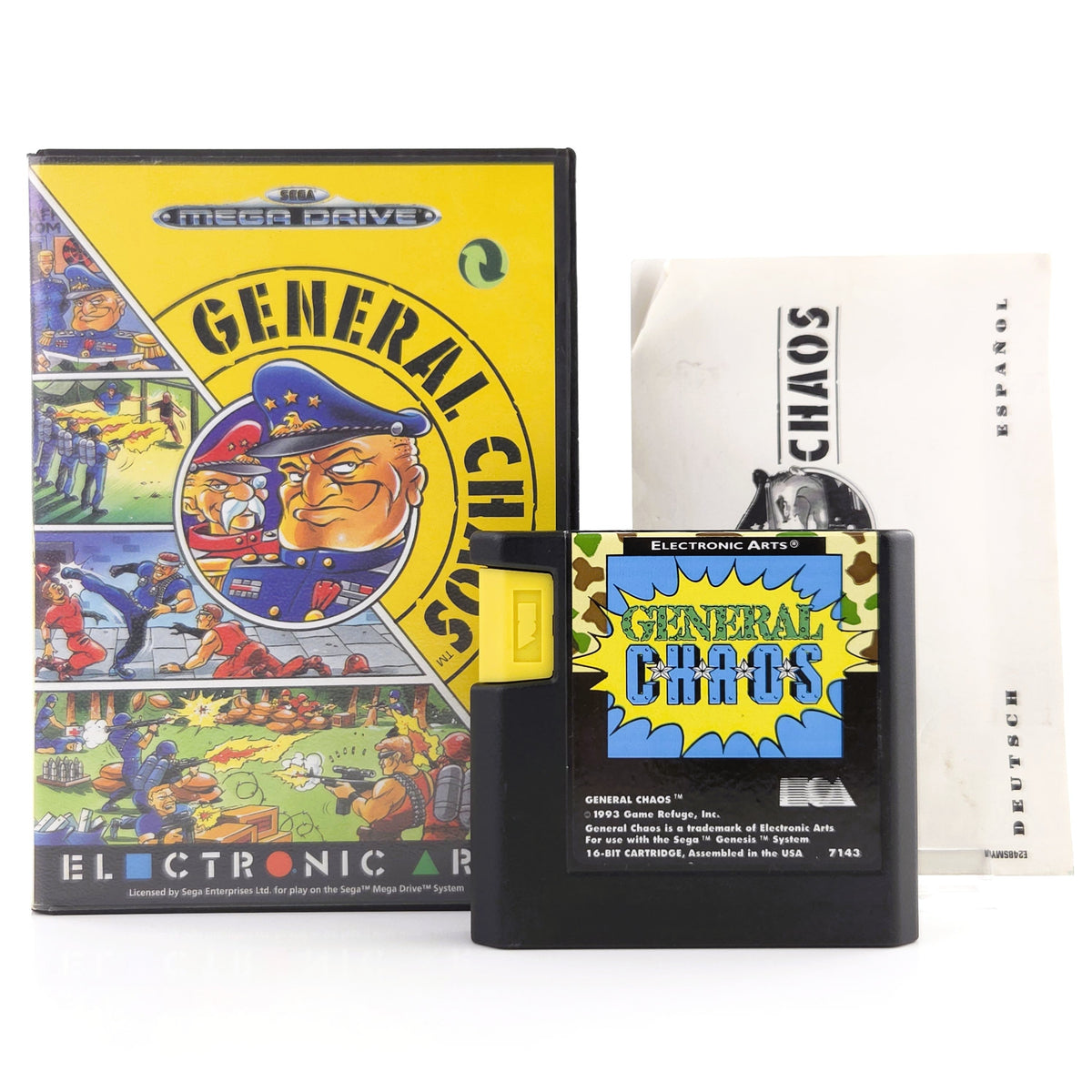 Mega Drive Spiel – General Chaos (MD OVP PAL EUR CIB)