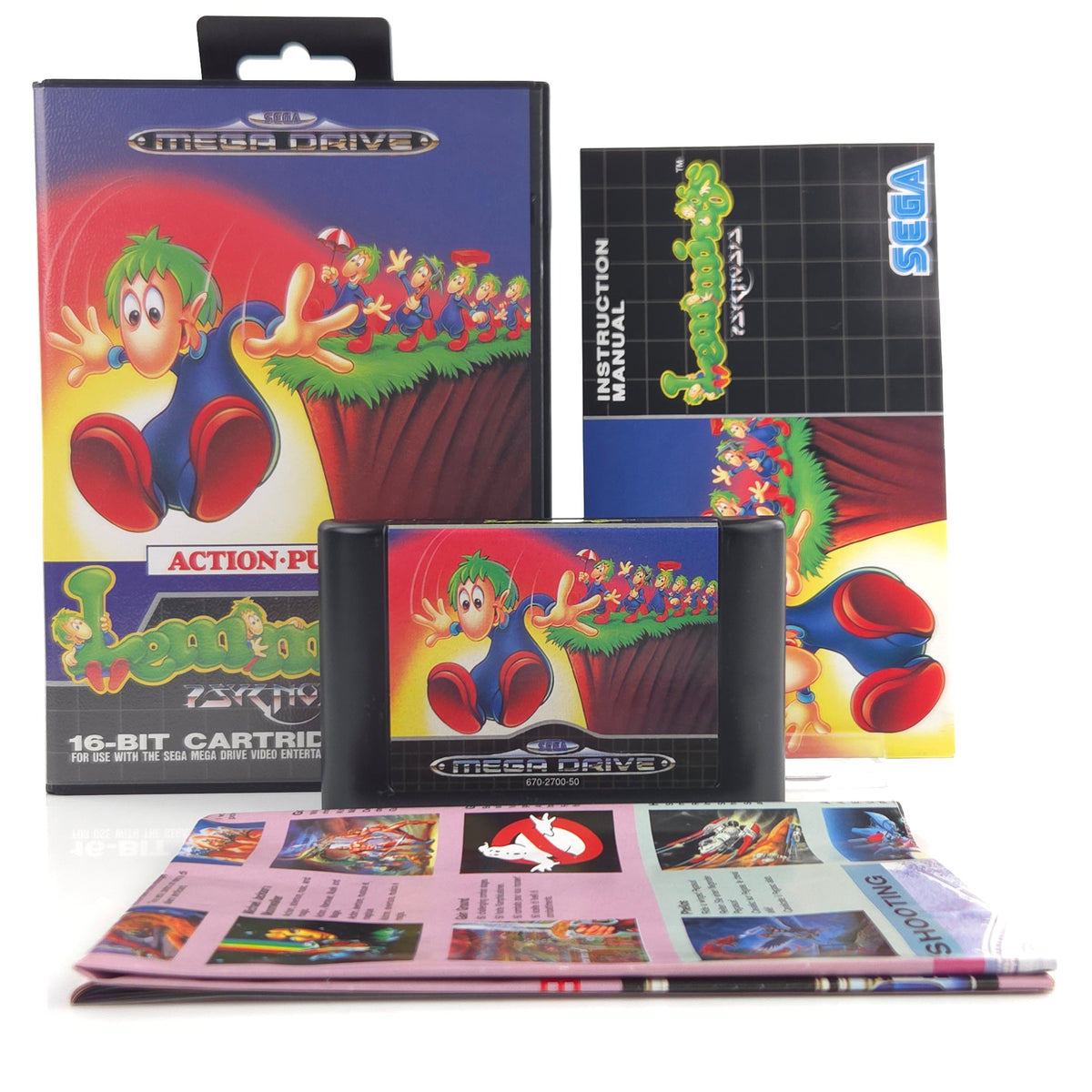 Sega Mega Drive Spiel Lemmings Psygnosis MD OVP PAL EUR
