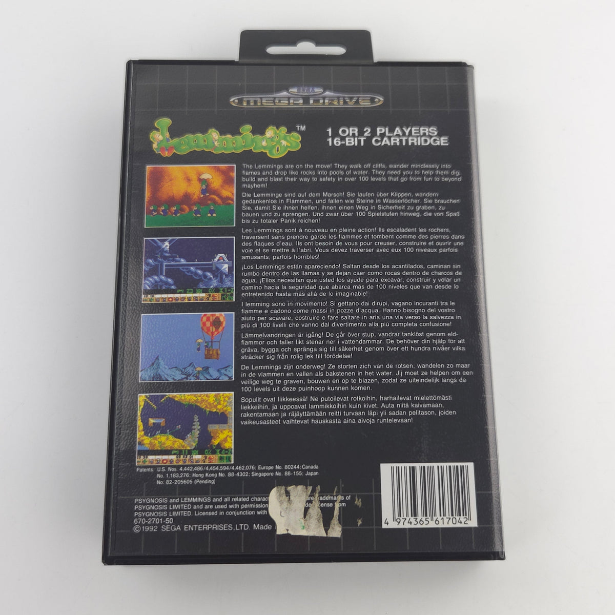Sega Mega Drive Spiel Lemmings Psygnosis MD OVP PAL EUR