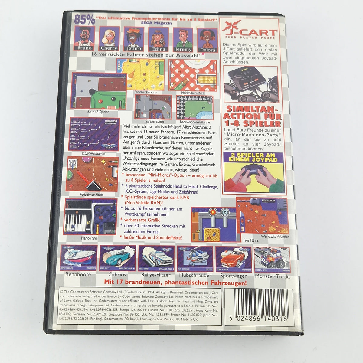Sega Mega Drive Spiel – Micro Machines 2 Turbo (PAL OVP)
