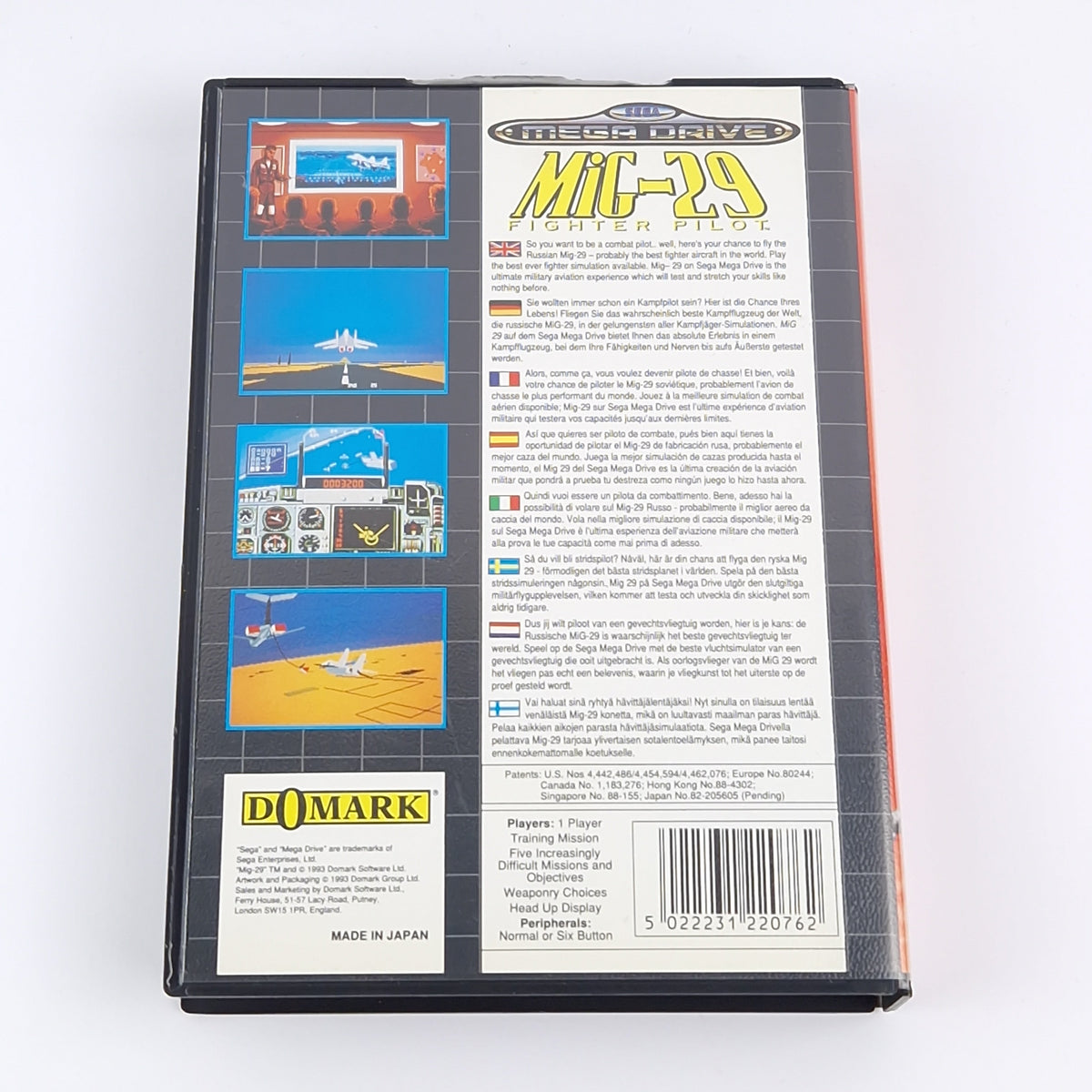 Sega Mega Drive Spiel – Mig-29 Fighter Pilot (MD PAL OVP)