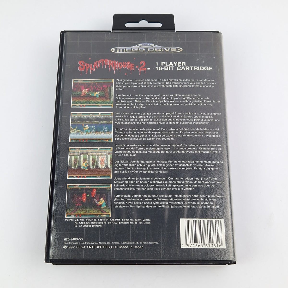 Sega Mega Drive Spiel – Splatterhouse 2 OVP PAL CIB