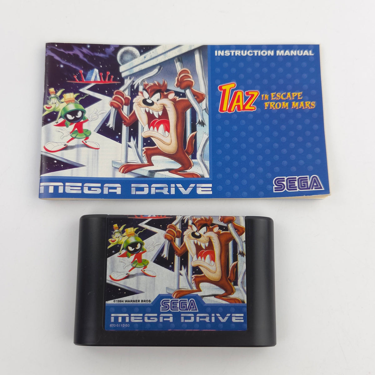 Sega Mega Drive Spiel TAZ Escape from Mars MD OVP PAL
