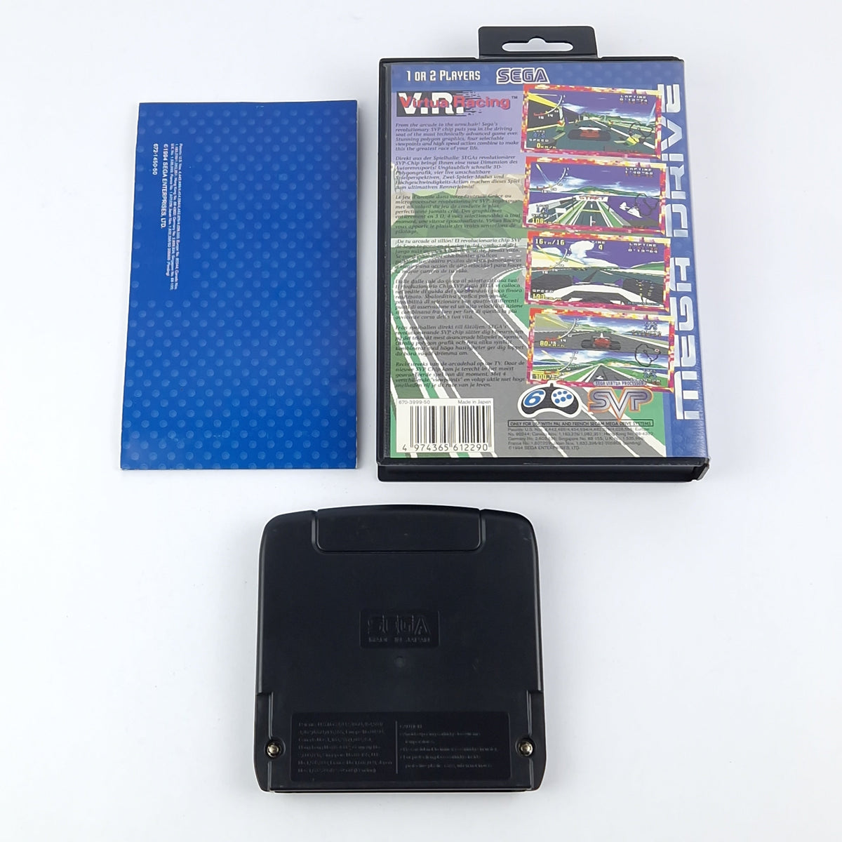 Sega Mega Drive Spiel – Virtua Racing OVP PAL Modul